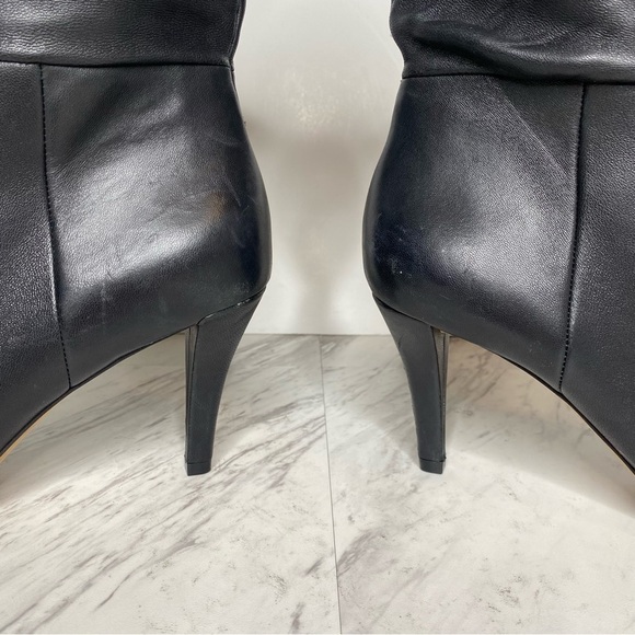 Vince Camuto Sonbela Black Leather Slouch Boot 10M - Picture 9 of 15